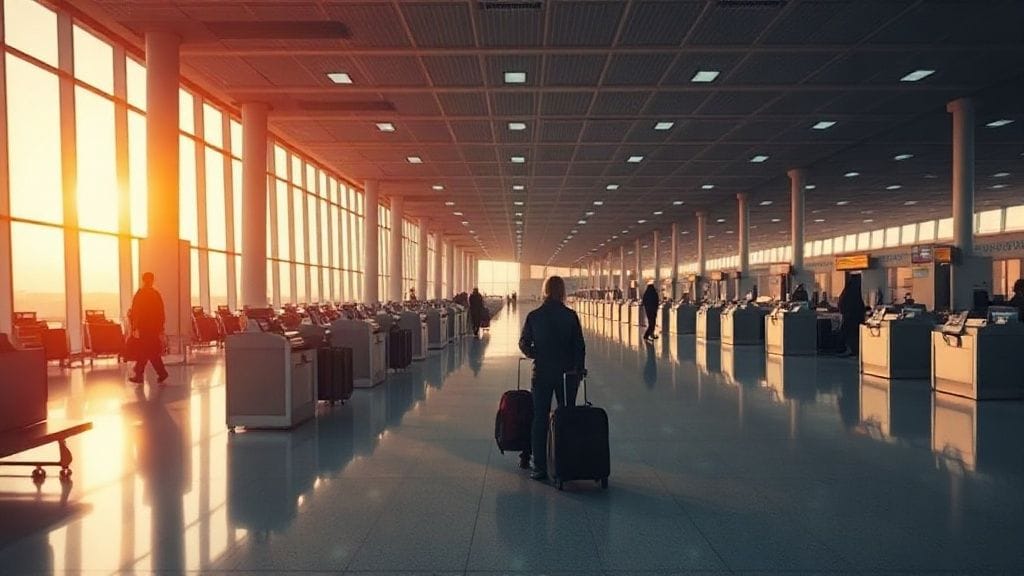 Traveller comparing cheaper flights on connecting routes versus direct flights on a laptop